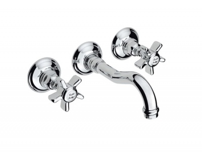 Смеситель для раковины, Nicolazzi, Ceramica Nera, цвет-Satin Nickel