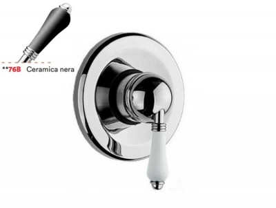 Смеситель для душа, Nicolazzi, Ceramica Nera, цвет-Chrome