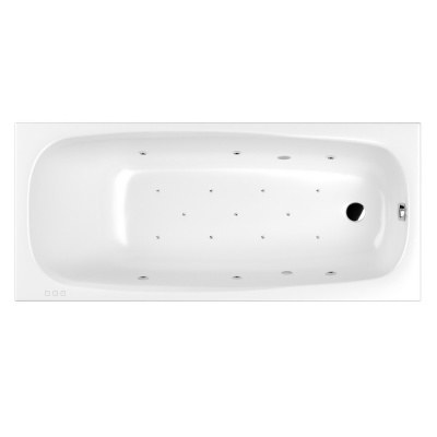 Ванна WHITECROSS Layla Slim 170x75 "RELAX" (хром)