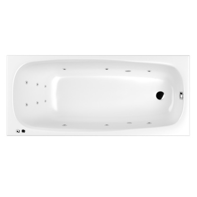 Ванна WHITECROSS Layla Slim 180x80 "LINE" (хром)