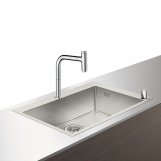 Кухонная мойка с встроенным смесителем Hansgrohe C71-F660-08 76x50 43202800