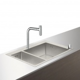 Кухонная мойка с встроенным смесителем Hansgrohe C71-F655-09 75x50 43206800