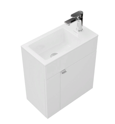 LA.50/WHT Тумба LATO подвесная 50 белая 2 полки