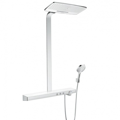 Душевая стойка Hansgrohe Select 420 2jet Showerpipe 27168400 хром/белый