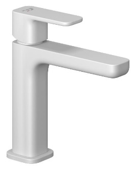 KLUDI RENON Однорычажный смеситель на умывальник, высота. 240 mm, без донн.клапана, белый мат