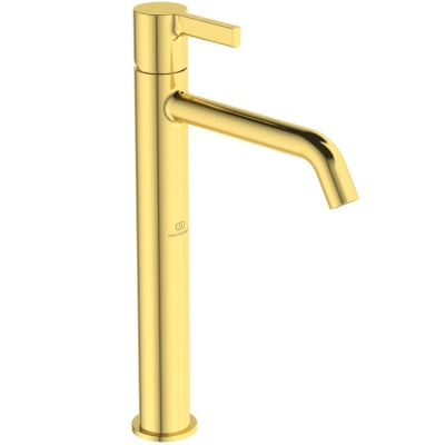 IS JOY Смеситель для раковины высокий Vessel, PVD Brushed Gold (Шлифованное Золото)