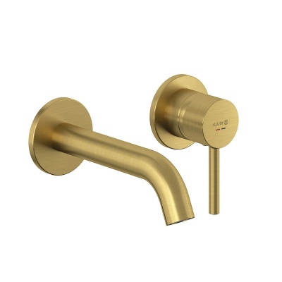 KLUDI BOZZ Смеситель для раковины встраиваемый, внешняя часть, излив 180, Brushed Gold