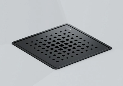 Душевой трап 10x10 AM.PM MasterFlow W01BD-P11-010-01BM комбинированный затвор с черной матовой решеткой