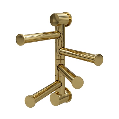 NEW K-1054POLISHED GOLD Держатель полотенец четверной