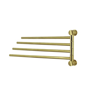 NEW K-1034POLISHED GOLD Держатель полотенец четверной