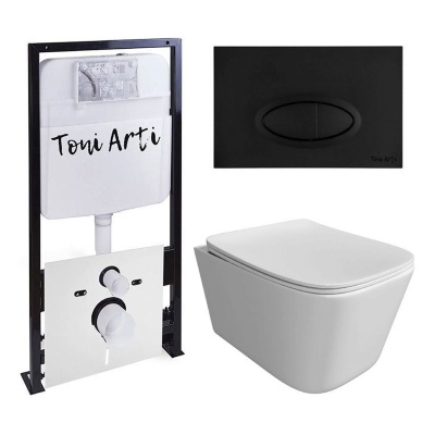 Комплект TONI ARTI TA-01 + Noche с сиденьем с микролифтом, с клавишей Freto TA-0054