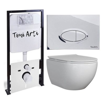 Комплект TONI ARTI TA-01 + Baglio с сиденьем с микролифтом, с клавишей Freto TA-0051