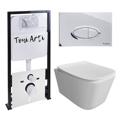 Комплект TONI ARTI TA-01 + Noche с сиденьем с микролифтом, с клавишей Freto TA-0051