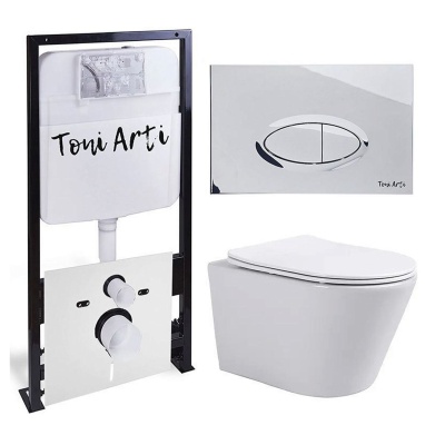 Комплект TONI ARTI TA-01 + Forli с сиденьем с микролифтом, с клавишей Freto TA-0051