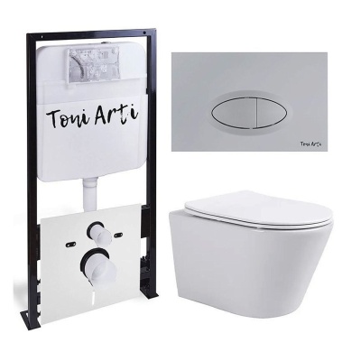 Комплект TONI ARTI TA-01 + Forli с сиденьем с микролифтом, с клавишей Freto TA-0050