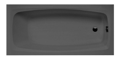 Акриловая ванна TONI ARTI Rapallo PL 170x70 серая матовая TA-R17070MG