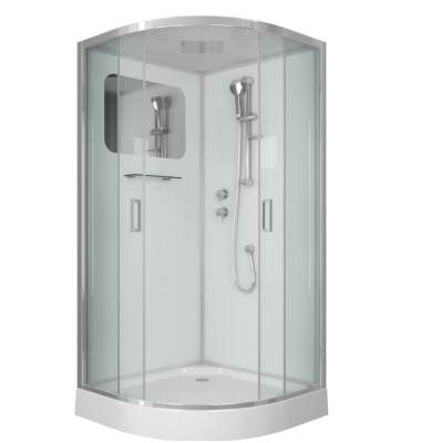 Душевая кабина Niagara Premium NG-6001-01 (90х90х210) низкий поддон(16 см),стекло прозрачное,4 места