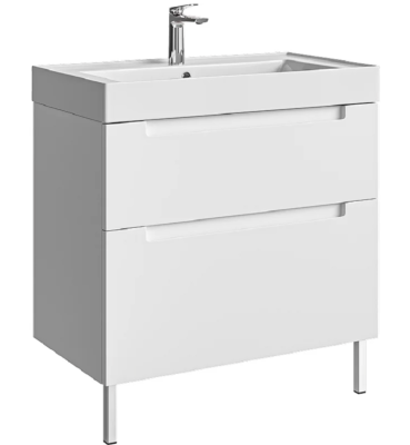 Тумба под раковину Aqwella Ванкувер VAN01082N, 80 см, напольная, белая