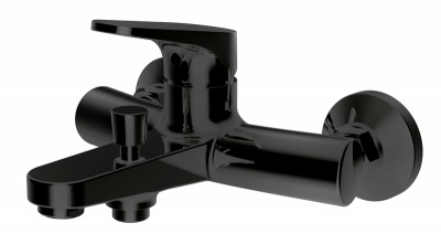 F6191238BM-01-RUS Смеситель для ванны c коротким изливом Bravat ELER, черный (263849)