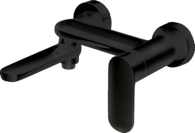 F6125183BM-01-RUS Смеситель для ванны c коротким изливом Bravat Opal Black,черный (267272)