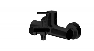 F6172217BM-01-RUS Смеситель для ванны c коротким изливом Bravat Palace Black,черный (267283)