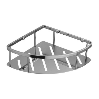 Полка-корзинка для душа угловая OMNIRES 20,5х20,5 см 3615 (хром)