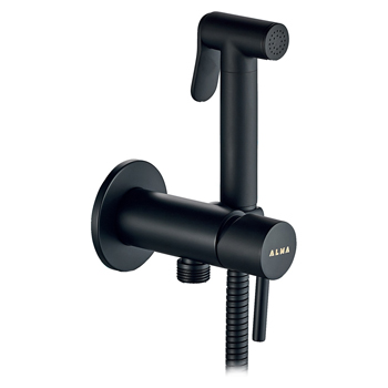 Гигиенический комплект ALMAes Benito AL-859-05 чёрный матовый