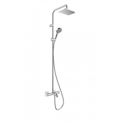 Душевая система Showerpipe 230 1jet с термостатом для ванны Hansgrohe Vernis Shape 26284000 хром