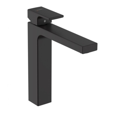 Смеситель для раковины 230, со сливной гарнитурой Vernis Shape Hansgrohe 71562670, матовый черный