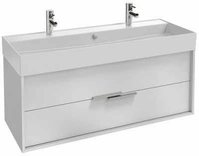 Тумба для комплекта 120 см Jacob Delafon Vivienne EB1509-N18-N18, белый блестящий