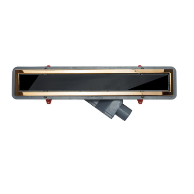 Линейный трап 322 Confluo Premium Line Gold With Black Glass 850