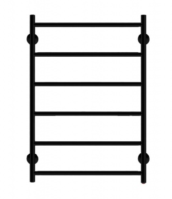 Полотенцесушитель эл. DEROH Treppe 6П 50/80 правое скрыт. подключ., 66 Вт черный мат.