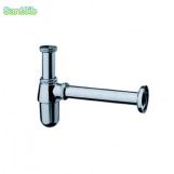 Сифон для раковины HG 52053000 (длина 225) хром, металл