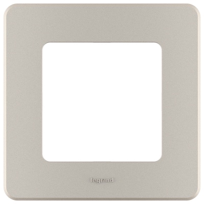 Рамка декоративная универсальная Legrand Inspiria, 1 пост, для горизонтальной или вертикальной установки, цвет "Шампань"