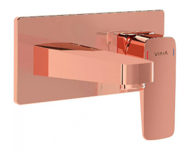 Vitra A4273826EXP Root Square Смеситель для раковины встроенный, медь