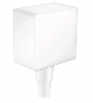 Шланговое подсоединение с клапаном обратного тока Hansgrohe Fixfit Square 26455700 матовый белый