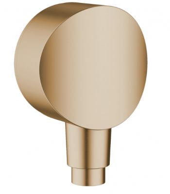 Шланговое подсоединение Hansgrohe Fixfit S шлифованный, бронза 26453140