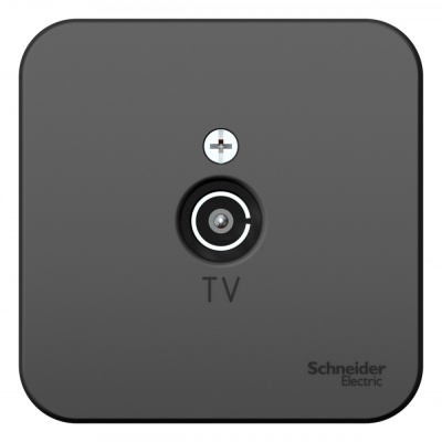 SE Blanca наруж Антрацит Розетка TV, изолир. пластина