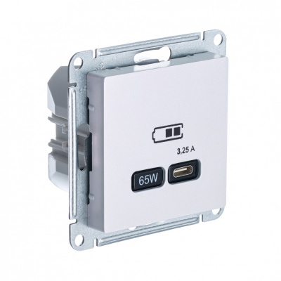 SE AtlasDesign Жемчуг USB Розетка тип-C 65W высокоскор.заряд. QC, PD, мех.