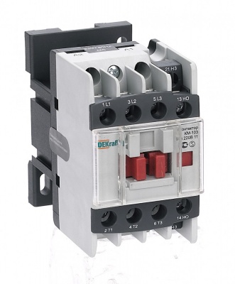 DEKraft Контактор 9А 220В АС3 1НО+1НЗ КМ-103