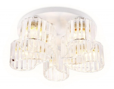 Ambrella Потолочный светильник TR5201/5 WH/CL белый/прозрачный E27/5 max 40W D500*180