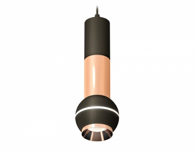 Ambrella Комплект подвесного светильника с дополнительной подсветкой XP1102040 SBK/PPG черный песок/золото розовое полированное MR16 GU5.3 LED 3W 4200