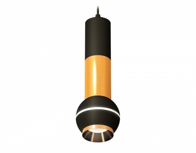Ambrella Комплект подвесного светильника с дополнительной подсветкой XP1102030 SBK/PYG черный песок/золото желтое полированное MR16 GU5.3 LED 3W 4200K