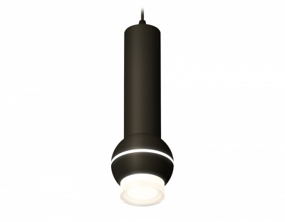 Ambrella Комплект подвесного светильника с дополнительной подсветкой XP1102010 SBK/FR/CL черный песок/белый матовый/прозрачный MR16 GU5.3 LED 3W 4200K