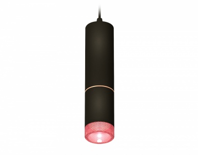 Ambrella Комплект подвесного светильника с композитным хрусталем XP6313030 SBK/PI черный песок/розовый MR16 GU5.3 (A2302, C6343, A2063, C6313, N6152)