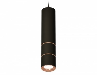 Ambrella Комплект подвесного светильника XP7402085 SBK/PPG черный песок/золото розовое полированное MR16 GU5.3 (A2311, C7456, A2073, C7402, A2073, C74